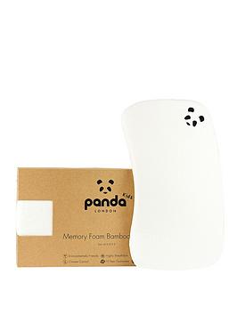 Panda London Baby Luxury Memory Foam Bamboo Pillow - White