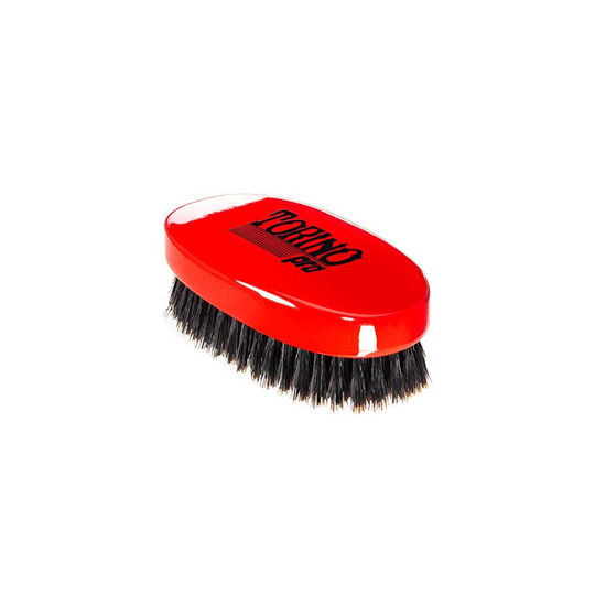 Torino Pro Wave Brush #1000 - By Brush King - Medium Hard Oval Palm/Military 360 Waves Brush