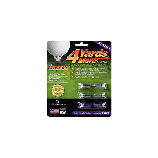 Greenkeepers 4 Hybrid Golf Tee , Purple , 1