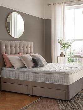 Silentnight Mila Velvet 1000 Pillowtop Divan Bed With Headboard And Storage Options