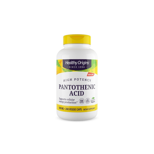 Healthy Origins Pantothenic Acid 500mg x 240 Veggie Caps
