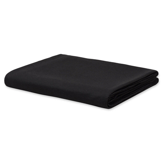 (Super king Flat sheet, Black) Luxury Flat Sheets Bed Sheets PolyCotton Percale