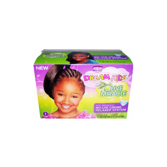 (Coarse Kit) African Pride Dream Kids Olive Miracle Relaxer Kit