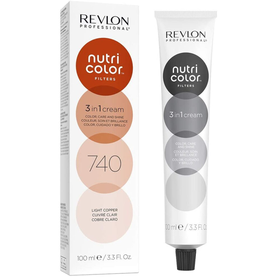 Revlon Nutri Color Filters, Semi Permanent Hair Colour Conditioner, 740 Light Copper, 100 ml