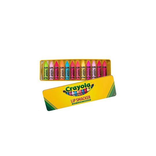 Lip Smackers 12 Piece Crayola Lip Balm Vault, 12 count