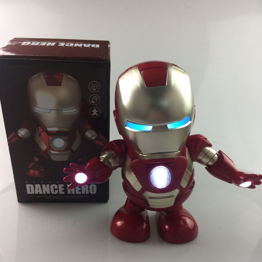 (Iron Man) Dance Hero Bumblebee Batman Spiderman Electric Robot Toy