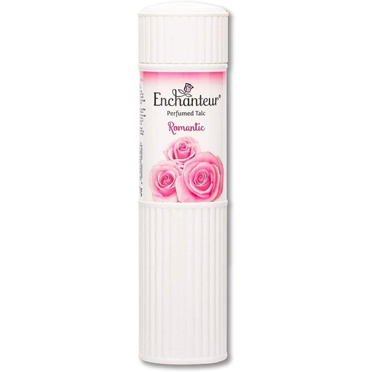 Enchanteur Romantic Perfumed Talc for Women ith Roses & Jasmine Extracts - 250g