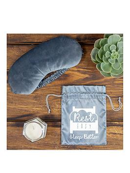Rest Easy Sleep Better Weighted Eye Mask - Blue