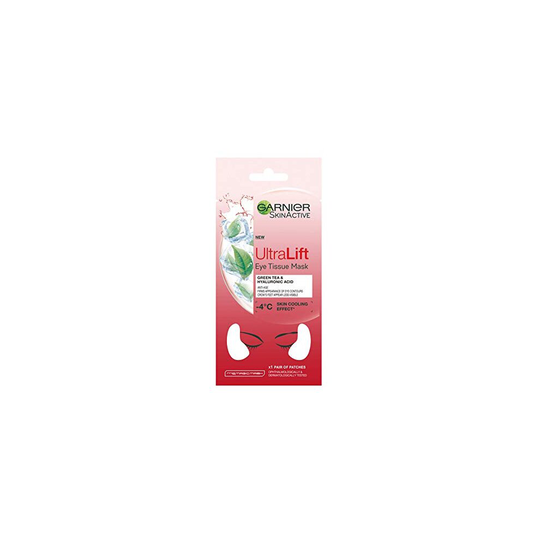 Garnier Ultralift Anti-Age Tissue Mask, Green Tea and Hyaluronic Acid Tissue Eye Sheet Mask, 1 kg, 3600542238632