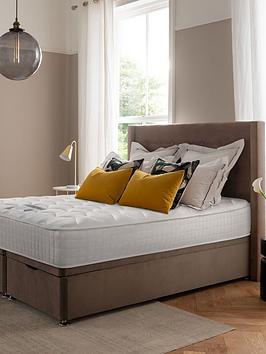 Silentnight Isla Velvet 1000 Memory Ottoman Storage Double Divan Bed
