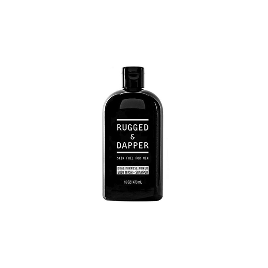 RUGGED & DAPPER Dual-Purpose Body Wash and Shampoo for Men, 16 Oz