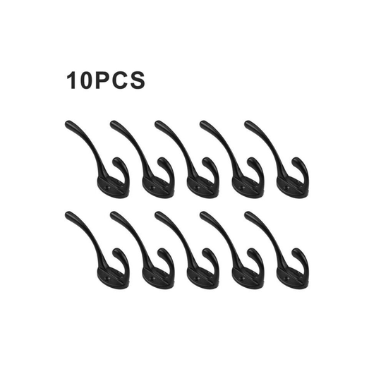 (10pcs) 40X classic Antique Industrial Style Double Coat Hook Cast Iron Hanger
