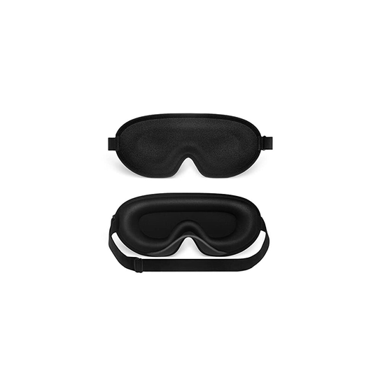 Sleep Eye Mask, Answaily Super Smooth Eye Sleeping Mask, Lightweight Comfortable Soft Silk for Travel/Sleeping/Shift Work/Meditation Black