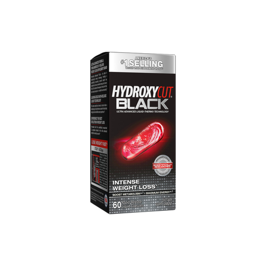 Black Weight Loss Supplements, Intense Weight Loss, Maximum Energy + Metabolism Boost, 60 Count