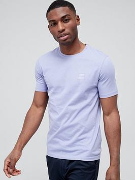 BOSS Tales Relaxed Fit T-Shirt-Light/Pastel Purple, Light Purple, Size L, Men