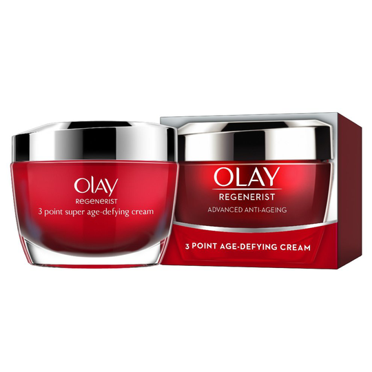 Olay Regenerist 3 Point Firming Anti-Ageing Cream Moisturiser and Reduces The Look of Wrinkles, 50 ml