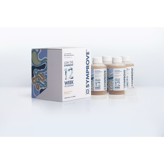 Symprove Live & Active Bacteria Drink (Mango & Passionfruit, 1 x 4 Bottle Pack)