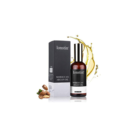 Hair Oil, lonstin Moroccan Argan Oil for Hair, Leave in Hair Treatment Oil for Dry Hair, Repair & Smooth Damage Hair?Gives a Luxurious Feel to Y