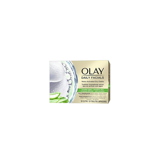 OLAY Daily Facials Water Activated Dry Cloths 5 in 1 Cleansing Power