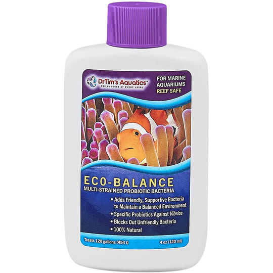 DTim's Aquatics Reef Eco-Balance Probiotic Bacteria - For Reef, Nano, Seahorse Aquaria, Fish Tanks, Aquariums - Blocks Unfriendly Bacteria,