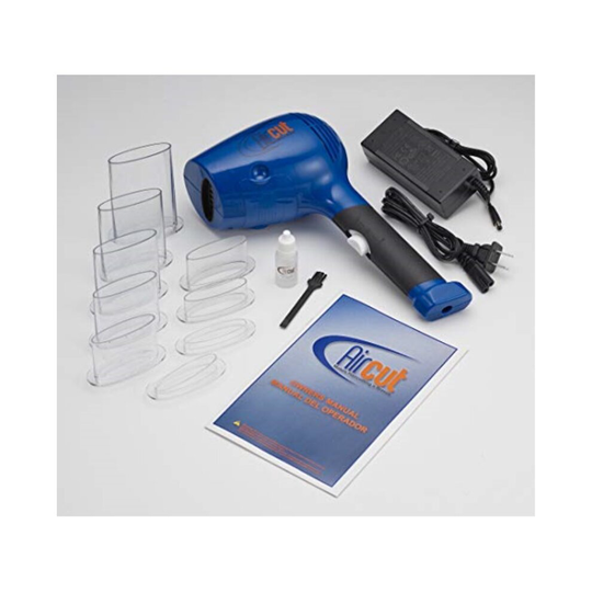 AirCut - Self Hair Cutting Kit, 1080043, Cuts To 9 Different Hair Lengths, Blue