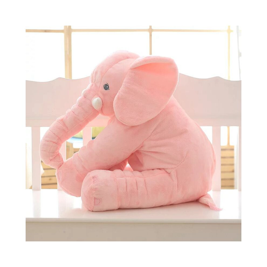 (Pink, 40cm) Baby Soft Plush Long Nose Elephant Sleep Pillow Kids Lumbar Cushion Toys Gifts
