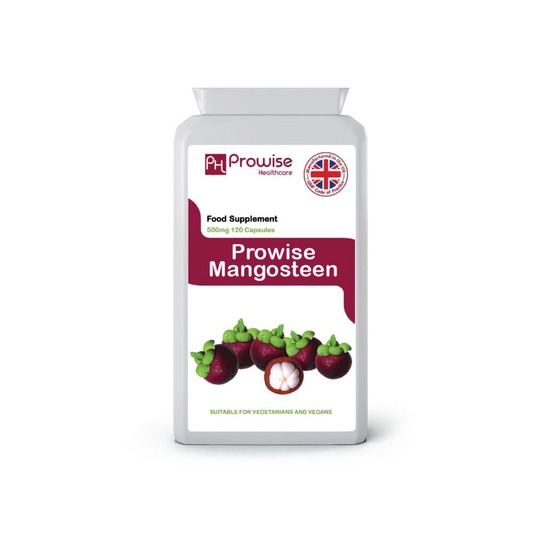 Pure Mangosteen 500mg 120 capsules - Superfood Antioxidant Health Supplement to Support Immune System and Promote Healthy Hair, Nails