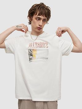 Allsaints Huska Print T-Shirt - White