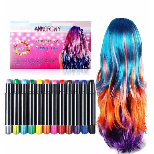Hair Chalk for Kids Girls Temporary Hair Chalks Colour Set