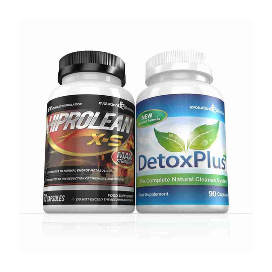 Hiprolean X-S High Strength Fat Burner and Cleanse Combo Pack - 1 Month Supply - Fat Burner and Colon Cleanse - Evolution Slimming