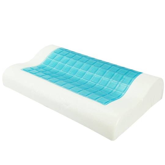 Memory Foam Cooling Pillow Gel Pad Cool Night Sleep Orthopaedic Comfort Support