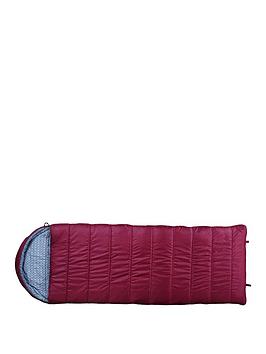 Highland Trail Rectangular Sleeping Bag With Mummy Hood - Extra Large Adult Size
