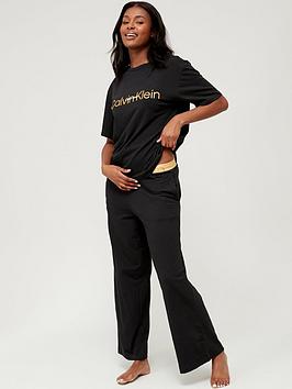 Calvin Klein Embossed Icon Sleep Set - Black/Gold