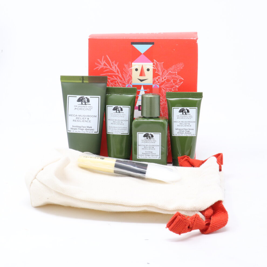 Origins Mega Mushroom 6-Pcs Holiday Gift Set / New With Box