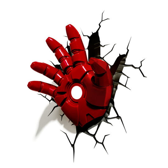 Marvel Iron Man Hand 3D LED Wall Light
