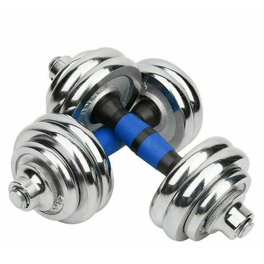 20Kg Adjustable Dumbbells Barbell Weights Set Cast Iron Home Gym