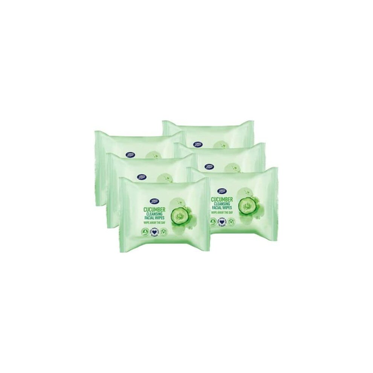 Boots Cucumber Cleansing Wipes 25S 6 Pack