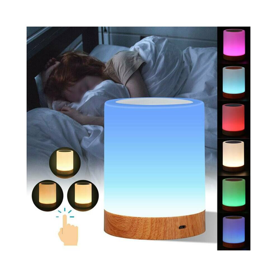 Touch Sensor Dimmable LED Lamp Rechargeable Sleeping Bedside Table Night Light