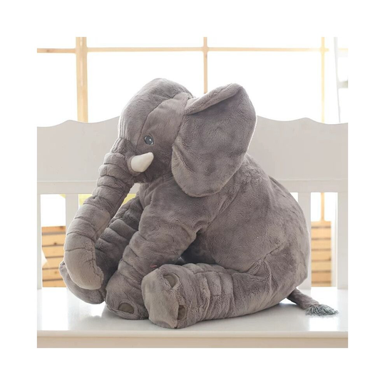 (Gray, 40cm) Baby Soft Plush Long Nose Elephant Sleep Pillow Kids Lumbar Cushion Toys Gifts