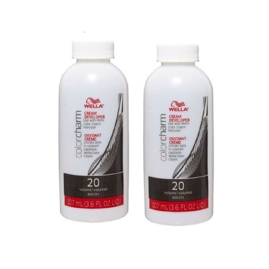 ((Developer Vol. 20 pack of 2)) Wella Colour Charm Liquid Colour Toner 42ml