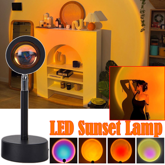 (Sunset) 2021 Sunset Projection Lamp Led Lights for Bedroom