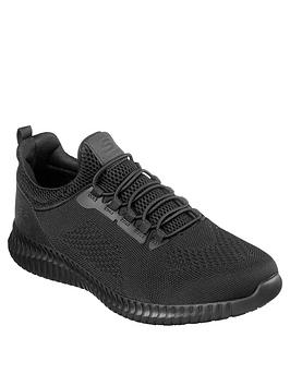 Skechers Cessnock Trainer - Black, Black, Size 7, Men