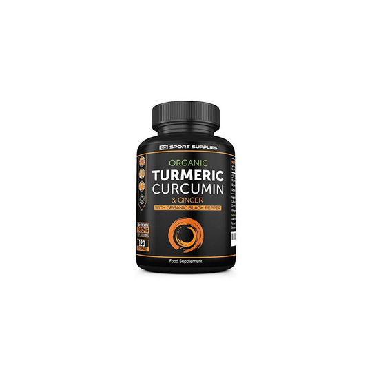 Organic Turmeric Capsules with Black Pepper Curcumin and Ginger 1380mg