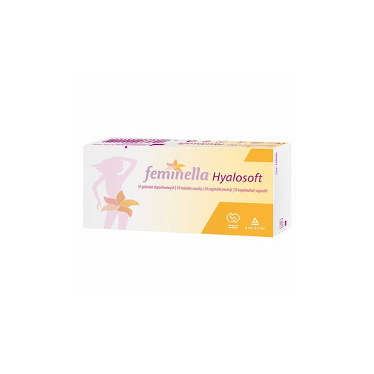 FEMINELLA Hyalosoft x10 Vaginal Probiotic Pessaries Vaginal Mucosae Moisturiser