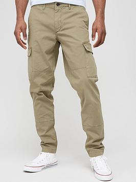 Tommy Hilfiger Chelsea Cargo Gabardine Trousers - Khaki