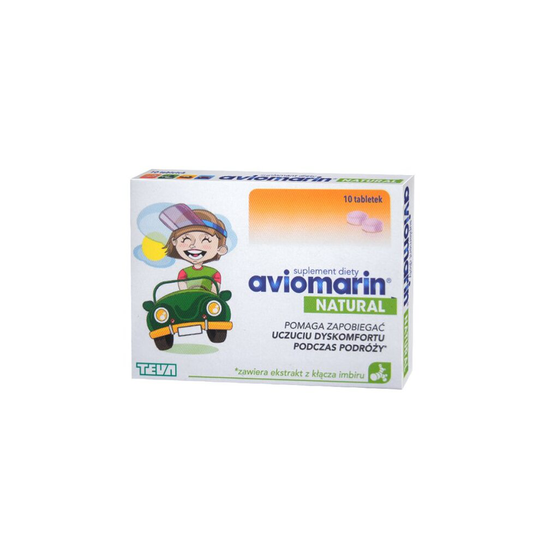 AVIOMARIN NATURAL MOTION TRAVEL 10 TABS SICKNESS CHOROBA