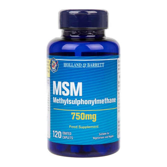 Holland & Barrett MSM 750mg Caplets 120's