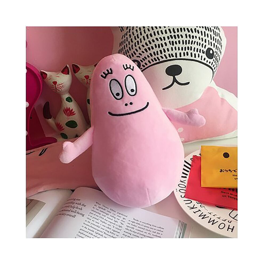 9.05in Barbapapa Pink Plush Soft Toy Kids Sleeping Accompany Toy Gifts
