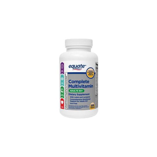 Equate Complete Multivitamin Tablets, Adults 50+, 220 Count