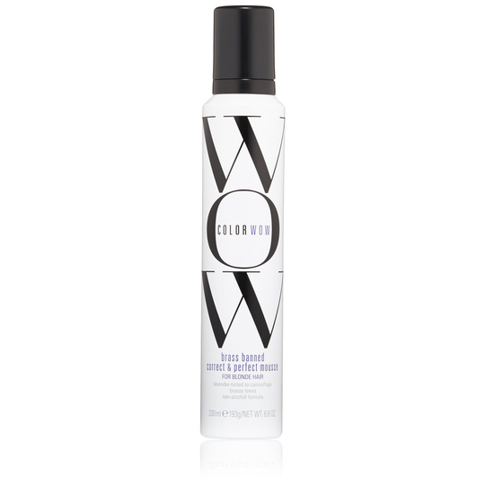 COLOR WOW Brass Banned Correct & Perfect Mousse, Blonde Hair 200 ml